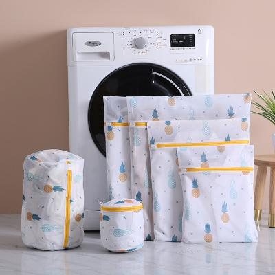 China Andeya 5 Pcs Linen Bebe Bulk Laundry Wash OEM Bag Set High Quality Foldable Shoe Wash Bags for sale