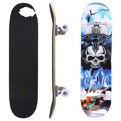 China Anti-pressing resistance 2021 high quality professional skateboard 4 wheel scooters 7 layers 100% maple cheap canadian skateboard for sale