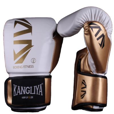 China Deep Design Professional Custom Boxing Training Real Leather Boxing Gloves Full Finger Martial Arts Training Boxing Gloves for sale