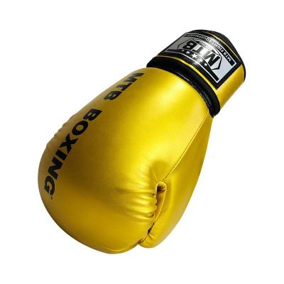 China Professional Boxing Equipment Muttahida Majlis-e-Amal Leather Gloves 8OZ 10OZ 12OZ Sanda Boxing Training Glove Thai Thick Boxing Gloves for sale