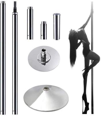 China Portable and Sturdy Punch-free Adjustable Removable Dance Pole Stainless Steel Pole for Fitness Dance Sport Exercise Club Party Bar Home Dancing for sale