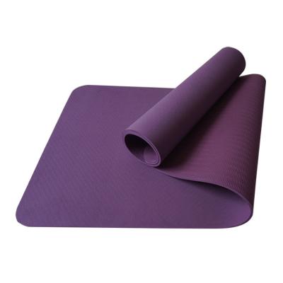 China Strip yoga mat soft monochrome widened thickened non-slip environmental protection and tasteless fitness mat for sale