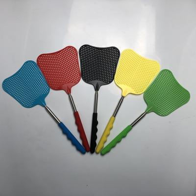 China SUS/PP Fly Swatters With Durable Stainless Steel Telescopic Extendable Handles For Home And Office for sale