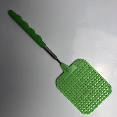 China Hot Sale Plastic Fly Swatter SUS/PP Pests Control Mosquito Swatter Racket Killer Long Handle Manual Strong Goods for sale