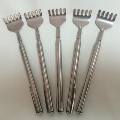 China Home of the Last Day Hot Sale Extended Flexible Portable Back Scratcher Metal Stainless Steel Claw Massager Back Scratcher for sale