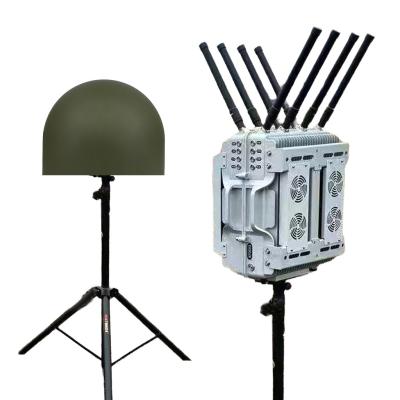 China 2.4g 5.8g 100w 240W portátil integrado Manpack Jammer de señal para Omni Drone Defensa y Detección en venta