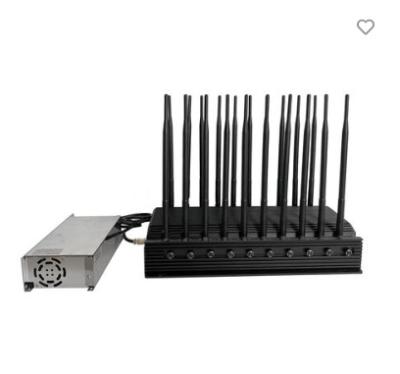 China Sinal de telefone móvel 5G Jammer 20Bands Telefone móvel Wi-Fi GPS UHF VHF Jammer Potência de saída ajustável cada banda / canal à venda