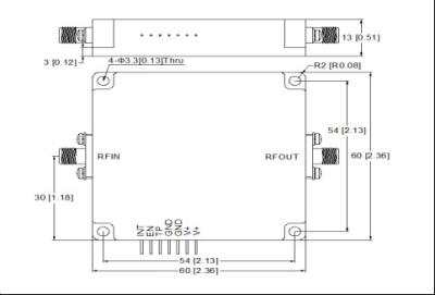 China Radiofrequentieversterker Radar Transceiver Module NXPA2G-18GHz-8W Te koop