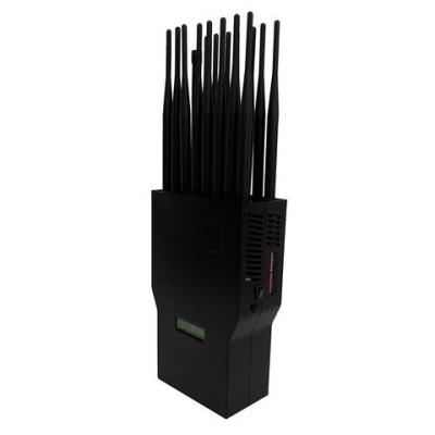 中国 Mobile Phone Signal Handheld 5G JAMMER Mobile phone Jammer Wifi Jammer GPS Lojack jammer 3.0 Hours Battery 16000mAh 販売のため