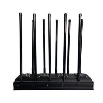 China Mobile Phone 5G Jammer+ WiFi + VHF + UHF/ GPS/ Lojack 10 Bands Omni or Directional Patch Antennas for sale