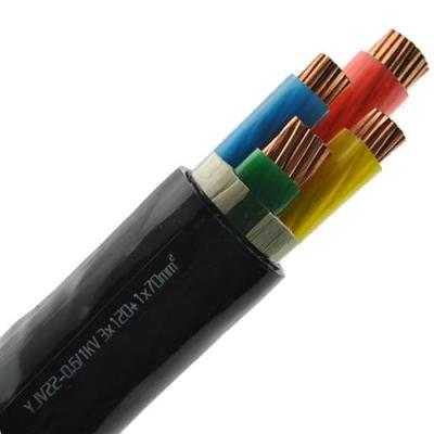 China Copper ELECTRIC CABLE XLPE Insulation Conductor PVC Sheath YJV YJV22 POWER CABLE for sale