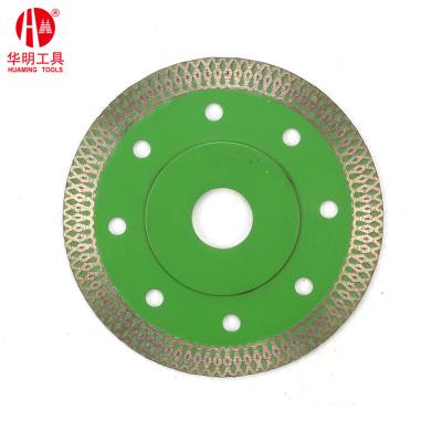 China Hot Pressing Sinter Hot Sale 105mm Hot Press Super Thin Diamond Saw Blade For Cutting Tile for sale