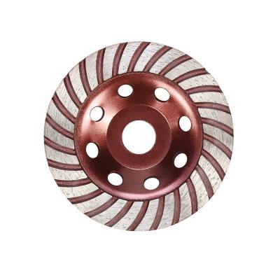 China Cold Pressing Sinter 4.5 Inch Turbo Diamond Cup Grinding Wheel For Concrete for sale