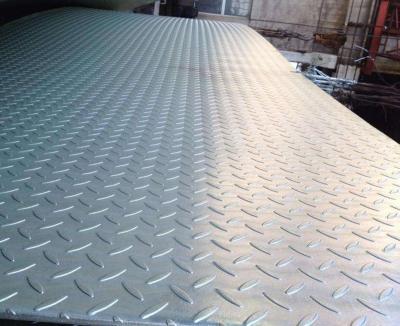 China Ship Plate Galvanized Surface Treated Q235B A36 ST37-2 Checkered Steel Plate for sale