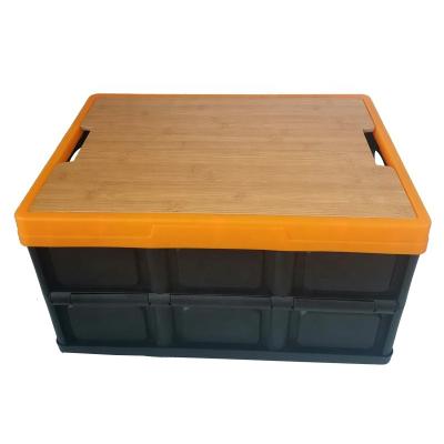 China Foldable Crate New Product Plastic Foldable Plastic Crate With Lid for sale