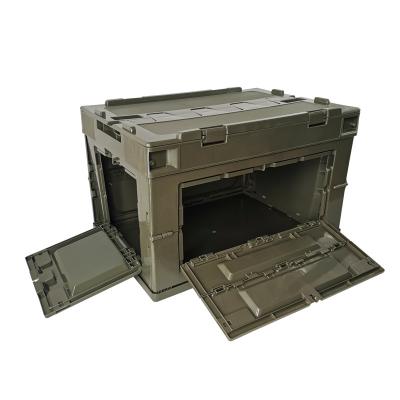 China Collapsible Plastic Collapsible Storage Crate for sale