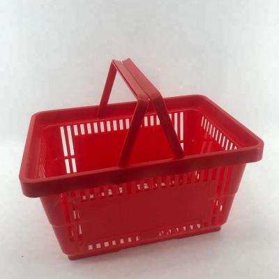 China Plastic Shopping Basket Easy-carry Supermarket With Handle for sale