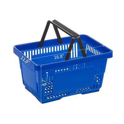 China Factory Production Supermarket Plastic Shopping Basket Easy-carrying Basket for sale