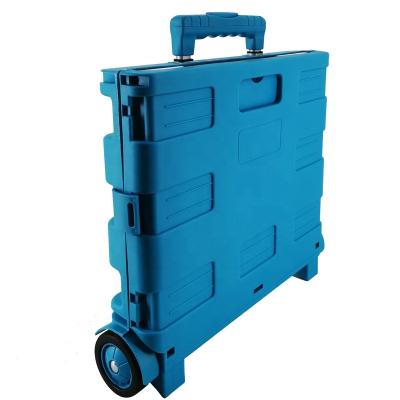 China Office Easy Folding Folding Heavy Duty Folding Cart With Lid Mobile Filing Utility Cart for sale