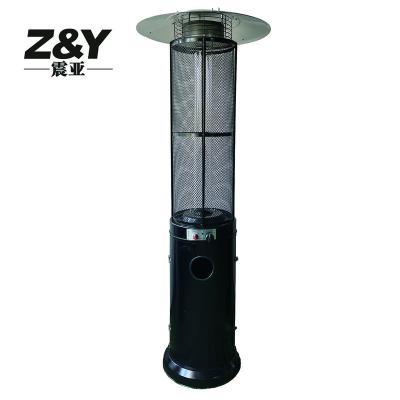 China Flame Heater Umbrella Patio Heater Glass Tube Stored Outdoor Gas Heater for sale