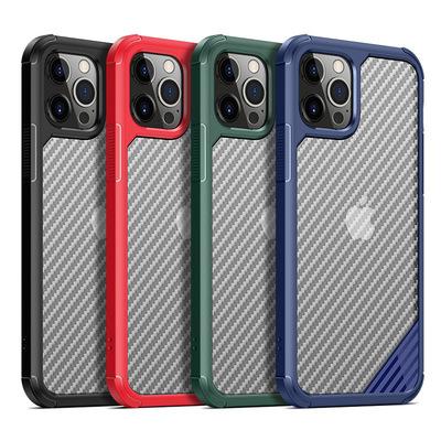 China Wholesale Four-corner Anti-drop Clear Carbon Fiber TPU+PC Hard Phone Case For iPhone 13 mini/13/13 Pro/13 pro Max For max 13 mini/13/13 Pro/13 for sale