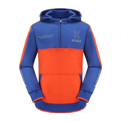 China Wholesale custom cotton polyester printing Anti-wrinkle logo zipper fleece streetwear unisex hoodies for sale