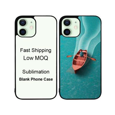 China High Quality Shockproof Heat Transfer Phone Covers For Iphone 12 Tpu Shockproof 2 In 1 Blank 2d Sublimation Phone Cases for sale