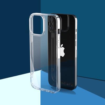 China High Shockproof Custom Clear Soft TPU PC 1.5MM 2 IN 1 Shockproof Cell Phone Case For iphone 13 pro 12 11 max X 7 8 Se 2020 for sale