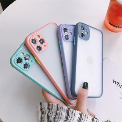 China Wholesale High Quality Translucent Matte Shockproof 2 IN 1 Custom Logo Cell Phone Shockproof Case For Apple Iphone 13 pro 12 11 max x 8 6 for sale