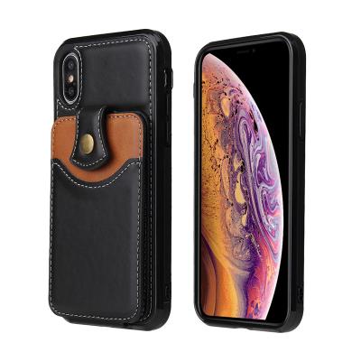 China Wholesale High Quality Shockproof PU Leather Phone Case Business Wallet Card Slot For Iphone 13 pro 12 11 X 8 7 6 Max SE2020 for sale