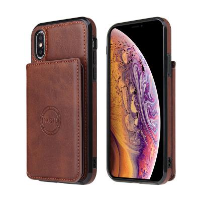 China Good Quality Wallet Card Slot PU Cell Phone Shockproof Leather Case For Iphone 13 pro 12 11 x 8 max Samsung S20 for sale