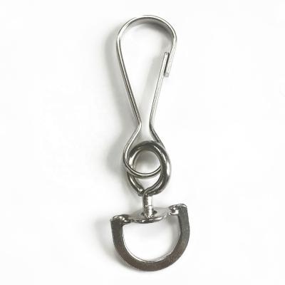 China Retail Industry Volume For Bags Lanyard D Ring Small Metal Simplex Swivel Snap Zinc Alloy Clip Hooks for sale