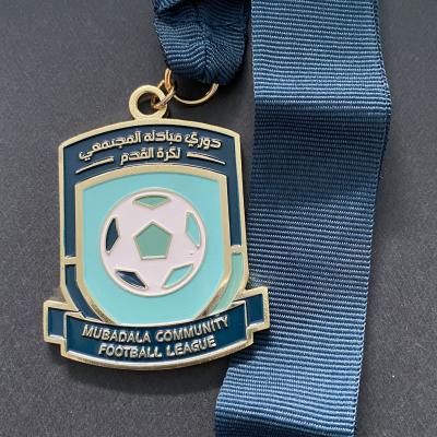 China Luxury Europe Award Mubadala Community Football League Soccer Sports Medals And Trophies for sale