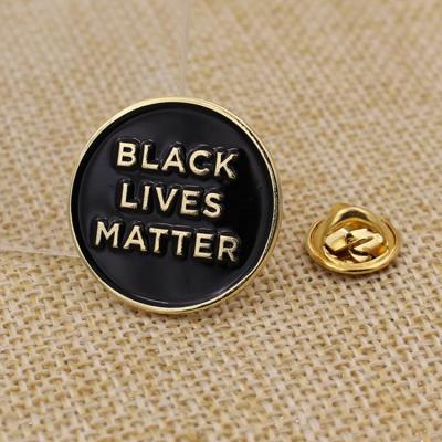 China Europe fast delivery high quality soft enamel badge black lives matter lapel pin wholesale for sale