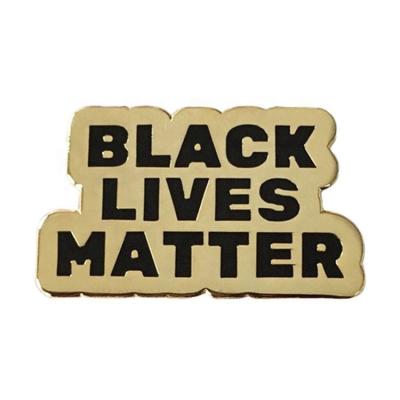 China Hot Selling Europe Amazon Customized Metal Gold To Enamel Black Lives Matter Import Lapel Pins for sale