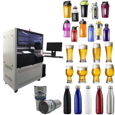 China Building Material Shops FOCUSINC Super High Speed ​​Round Cylinder Printer Water Bottle Mug Printing Bottle UV Printing Machine for sale