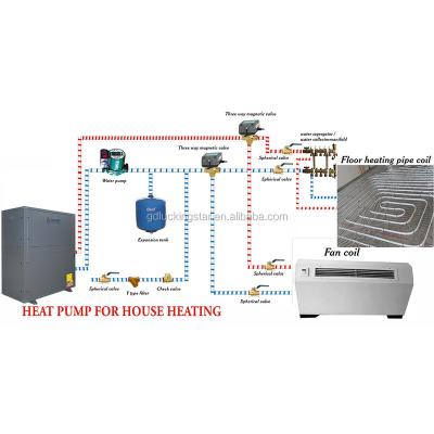 China Commercial Geothermal Water Source Heat Pump Water Heater Room Heating Sanitary Hot Water Geyser for sale