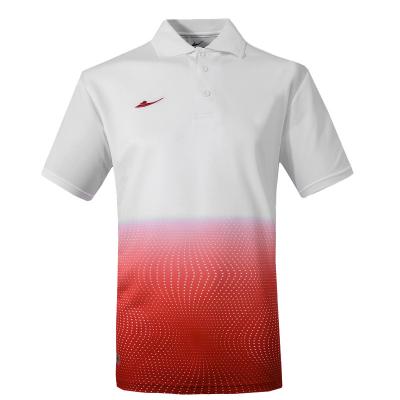 China New Design 100% Anti-pilling Polyester Sublimated Print Dry Fit Polo T-Shirt Men for sale