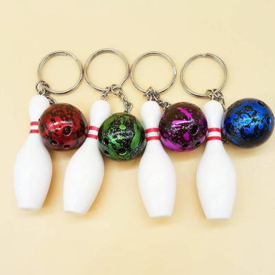 China Rolling Key Chain Simulated Key Chain Sports Merchandise Bowling Fans Rolling Souvenirs Wholesale for sale