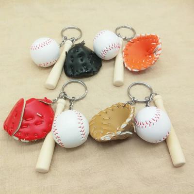 China Baseball Key Chain Creative Baseball Bag Key Pendant Baseball Fan Supplies Gift Sports Souvenir for sale