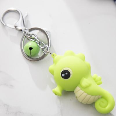 China 2021 Selling Personality Fashion LED Seahorse Shape Key Chain Korean Style Key Chain Hot Grace Beautiful Key Chain for sale