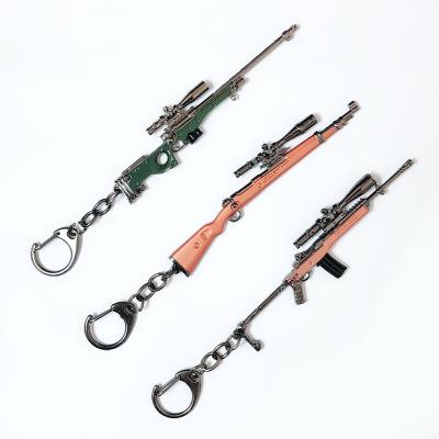 China Key Weapon Chain Game Around AWM Eat Chicken Model Chain Key Weapon 98k Sniper Gun Wholesale for sale