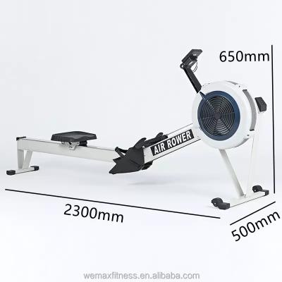 China Wemax Cardio Air Rower LCD Screen Home Gym Equipment Commercial Foldable Folding Magnetic Machine Seated Universal Folding Air Rower for sale