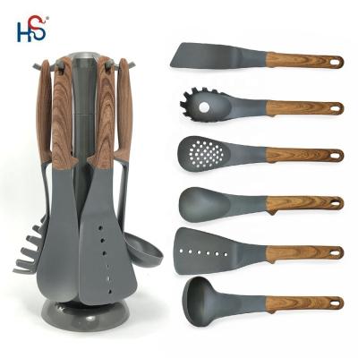 China Stocked Cooking Tool Sets Home Easy Clean Kitchenware Set Kitchen Plastic Utensils for sale