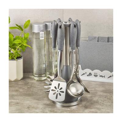 China Metal Type Stainless Steel Utensil Set for Sustainable Retro Kitchen Cooking Supplies for sale