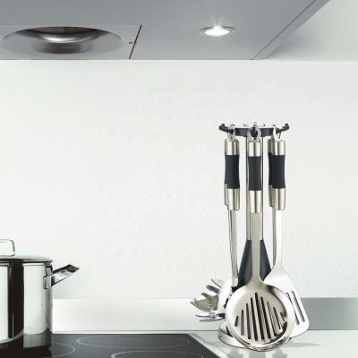 China Kitchen Stainless Steel Cooking Utensils Set with Silk Printing or Debossed Logo for sale