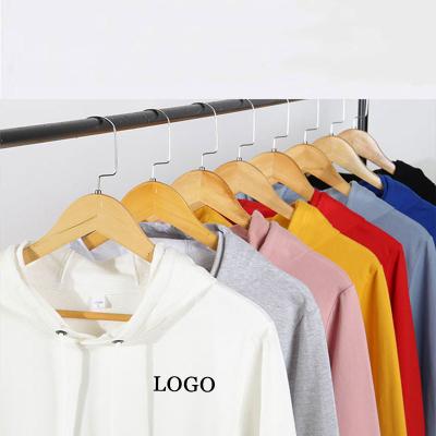 China Wholesale Custom Anti-wrinkle Cotton Women And Men Hooded Sweatshirt With Any Logo for sale