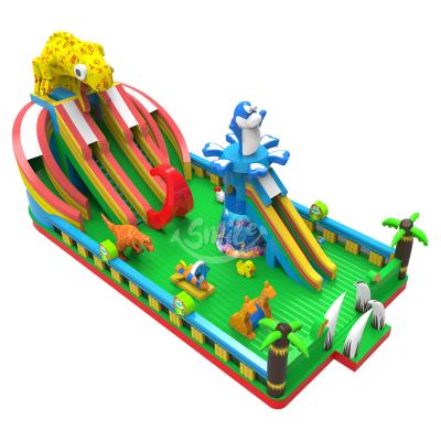 China Ues China Chameleon Inflatable Games Rental or Home Cheap Inflatable Slide for Rentals for sale