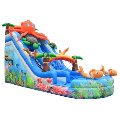 China Rental Or Home Ues Used Commercial Cheap Price Octopus Under The Sea Inflatable Bouncer Slide For Events for sale