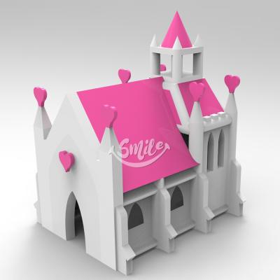 China Custom Made Pink Inflatable Church Rental or Home Chapel Giant Ues Inflatable Church Tent for Wedding Decoration for sale